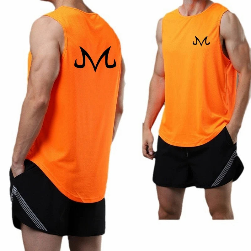 Anime zt rýchle suché kulturistika Tank Top Men Men Gym Paneškle bez rukávov tričko Cast Stringer Singlet Vesta letné výcvik