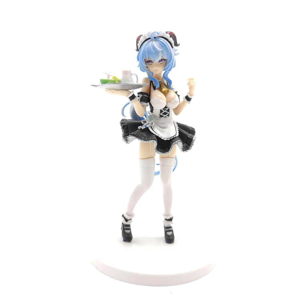 Animácia Genshin Impact Ganyu Maid Uniform Sex Action Action figum Hračky Zbierka Model Doll Ozdob