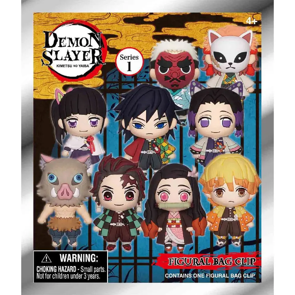 Aniplex oficiálne licencovaný Demon Slayer Series 1 TASYY BULK BAG CLIP | Jeden náhodný, Tanjiro, Nezuko, Zenitsu Agatsuma, Inosu
