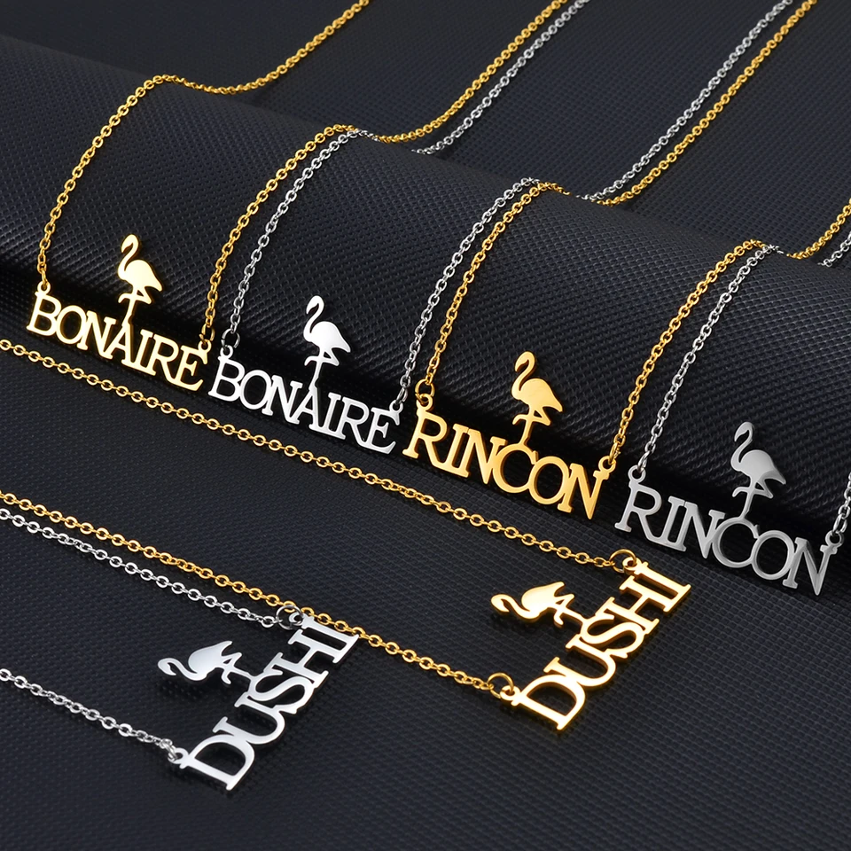 Anniyo Curacao Bonaire Rincon Dushi prívesok náhrdelníkov Antille Jewelry For Women Girls #273621