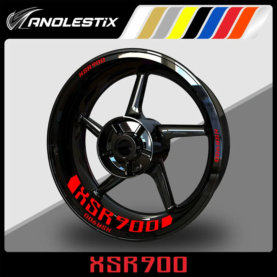 Anolestix reflexný motocykel nálepka na nálepku náboj s nálepkou na okraj pásky pre Yamaha XSR900 XSR 900