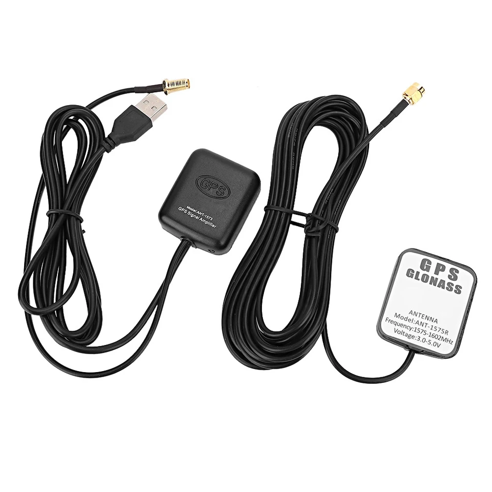 ANT -1573 CAR GPS SIGNAL Amplifier Aerial Anténa automatický navigačný prijímač
