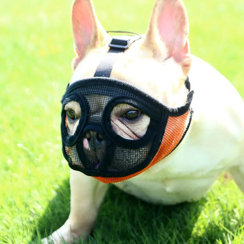Anti-Biting, Anti-Eating, Mops Bulldog Special Mask Mask, Universal s krátkym psom masky, bojové papuľa, anti-zberacia maska ​​pre domáce zvieratá