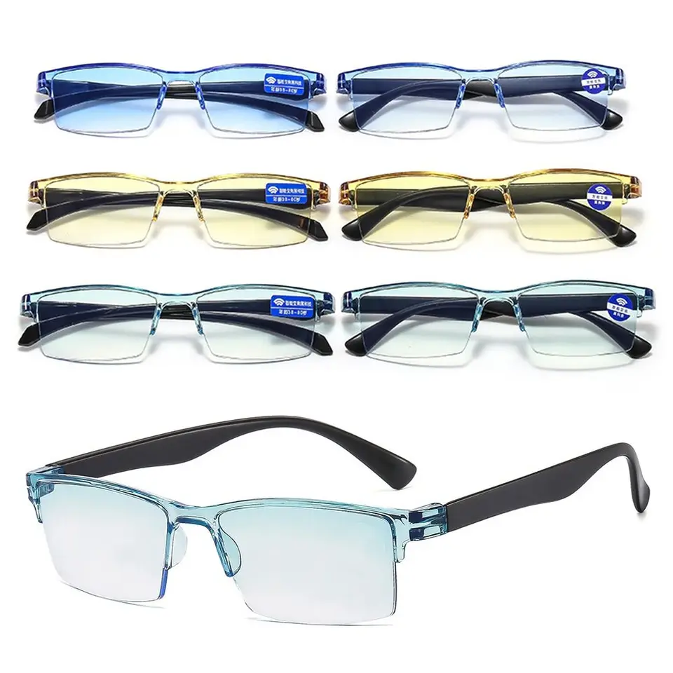 Anti Blue Ray Presbyopia Eyepia Eyepia Smart Automatic Automatic Zoom Čítacie okulia