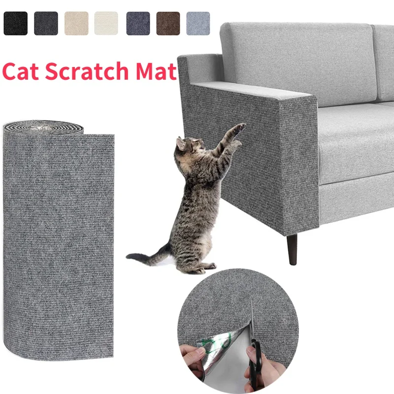 Anti Cat Scratch Mat Orezávateľná self-pasívna koberec podložka Pad Cat Pet Scratcher Furniture Gouch roh rohový chránič pohovky na stenu