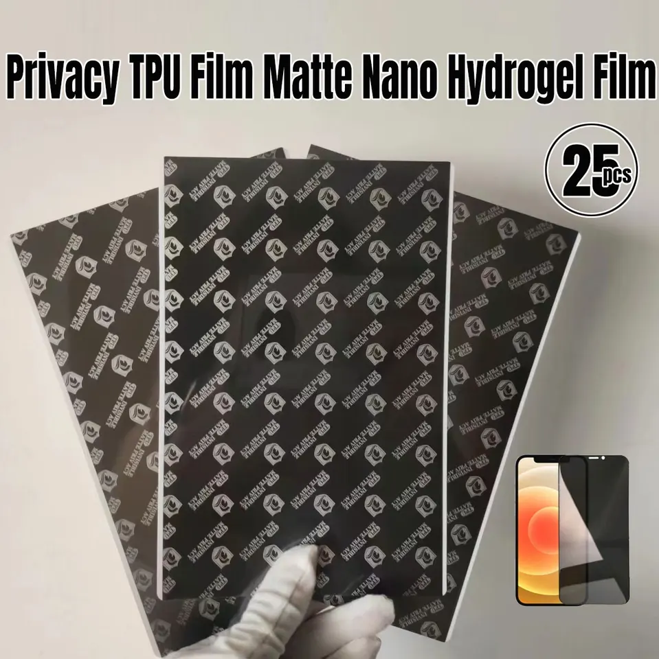 Anti peeping súkromie TPU Matte nano hydrogel mobilný telefón Chránič obrazovky pre rezanie ploch