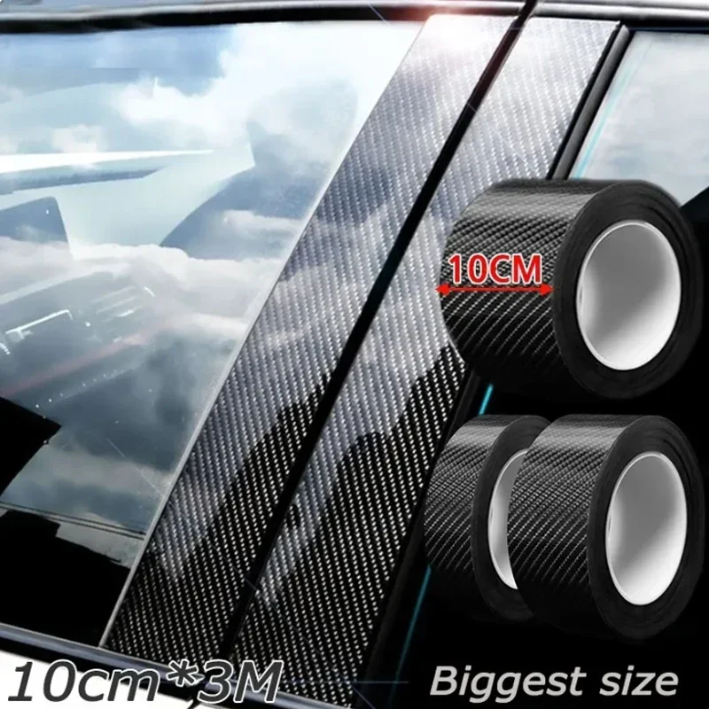 Anti poškriabané dvere vozidla Sill Protector Sticker Nano Carbon Fiber DIY Paste Protector Stripe