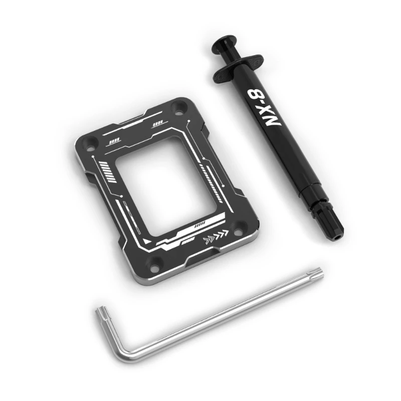 Anti-pád LGA1700 12 CPU Spony Fixer, Hliníkový kontaktný rám, korektor CPU Bend Corrector