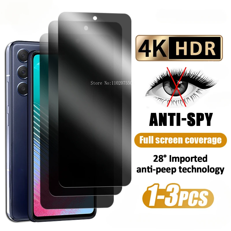 Anti-SPY Ochrana obrazovky ochrany súkromia pre Samsung A55 A54 A52S 5G A53 A35 A15 A14 A52 A51 A34 A33 A25 A24 A23 A50 A50 A5 A5 A5 A50