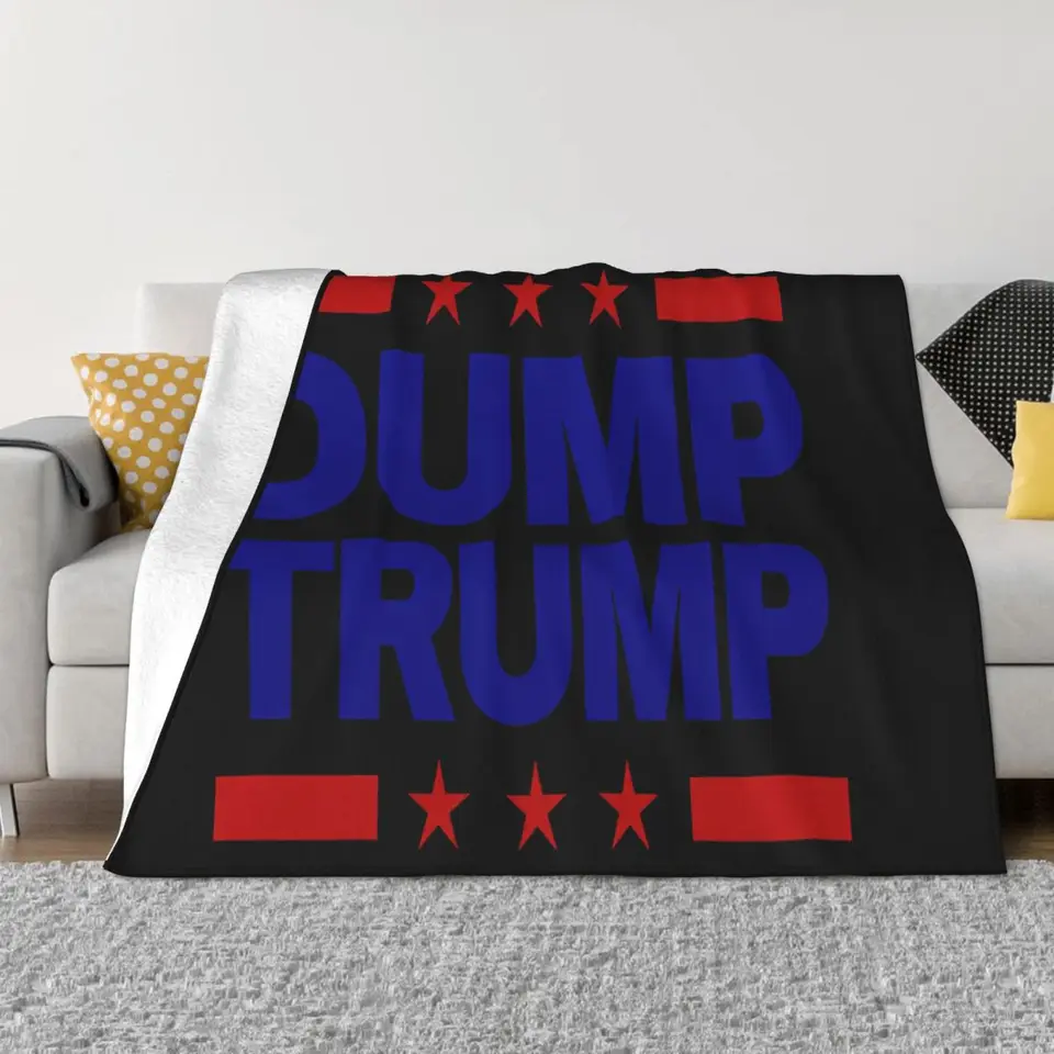 Anti Trump Donald Trump Custom Politický vtipný vtip skládka Trump obžaloba Party hodí prikrývku