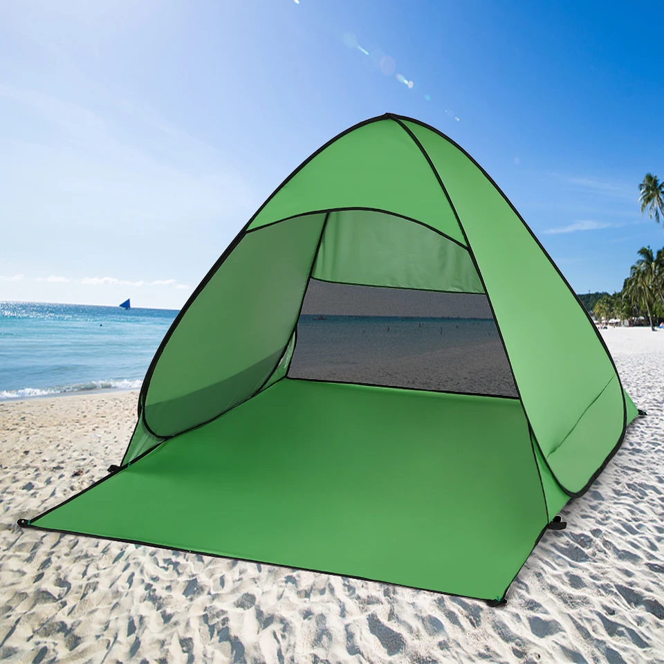 Anti UV Beach Stan Outdoor Automatické okamžité vyskakovanie stanu prenosný kemping stan cestovné rybárske turistické piknikový prístrešok