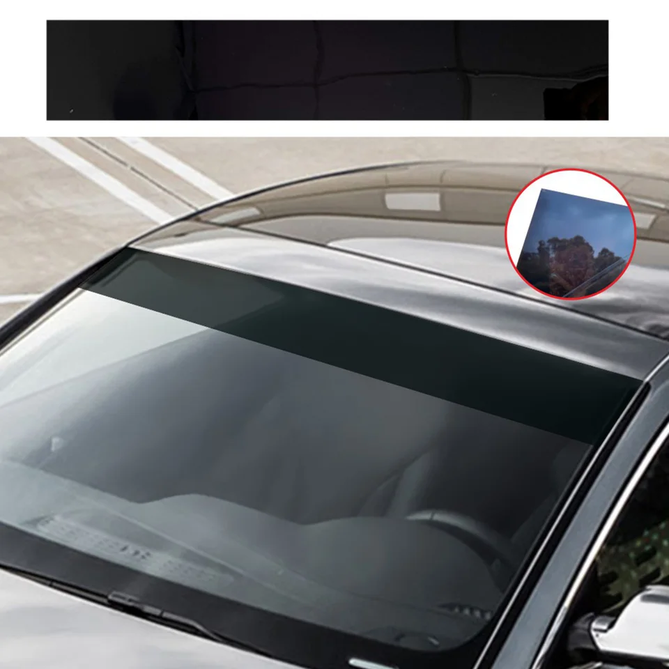 Anti-UV CAR CAR CAR SLUMNÁ SOLORAL FILM SUNNY TONTED TINTY STREKOVÁ STRÁNKA ČÍTNOKOVÉ OKNÉ FOILY Tepelná izolácia Čierny PVC 140x25 cm so škrabkou