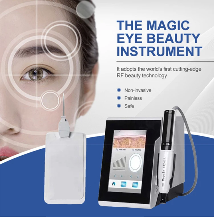 Anti-vrátenie očí zdvíhajúca populárny produkt Magic Eye RF Energy Eyes Care Demontáž očí vrecká RF pokožka sprísnenie kozmetického stroja
