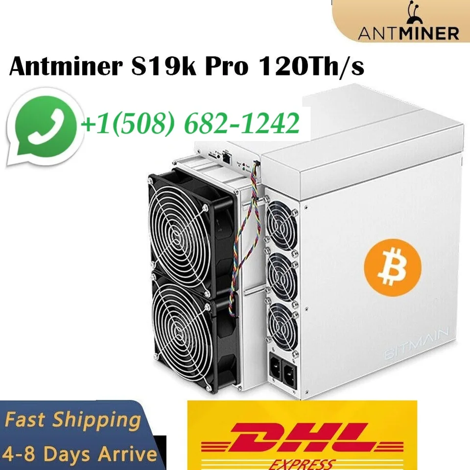 Antminer S19K PRO 120. 2760 W ASIC MINER BITMAIN Crypto Bitcoin BTC Miner Baling