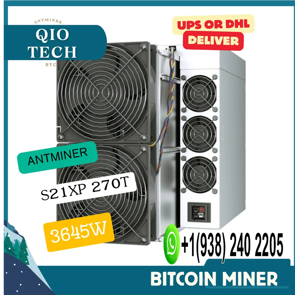 Antminer S21 XP 270th/s 3650W Nový btc bch Miner s bitmainovou zárukou