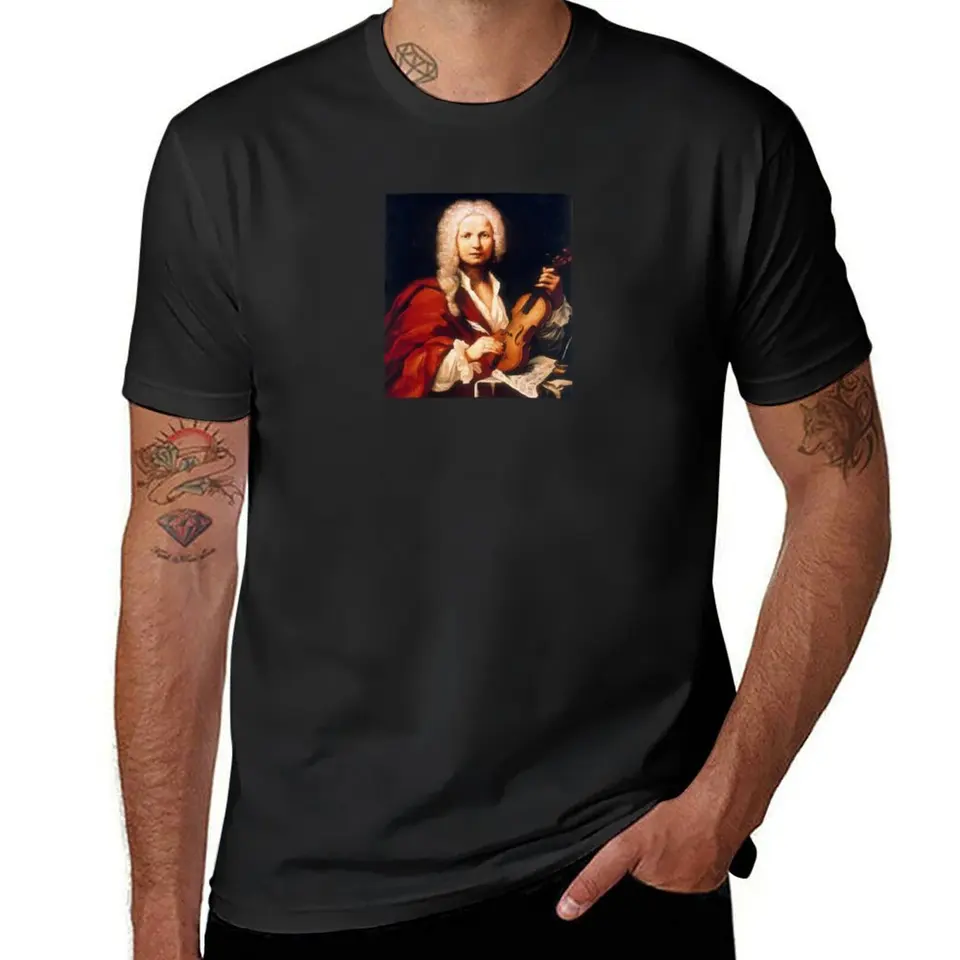 Antonio Vivaldi, taliansky skladateľ Tričko Customs Design Your Own Sports Fans Tirs for Men Pack