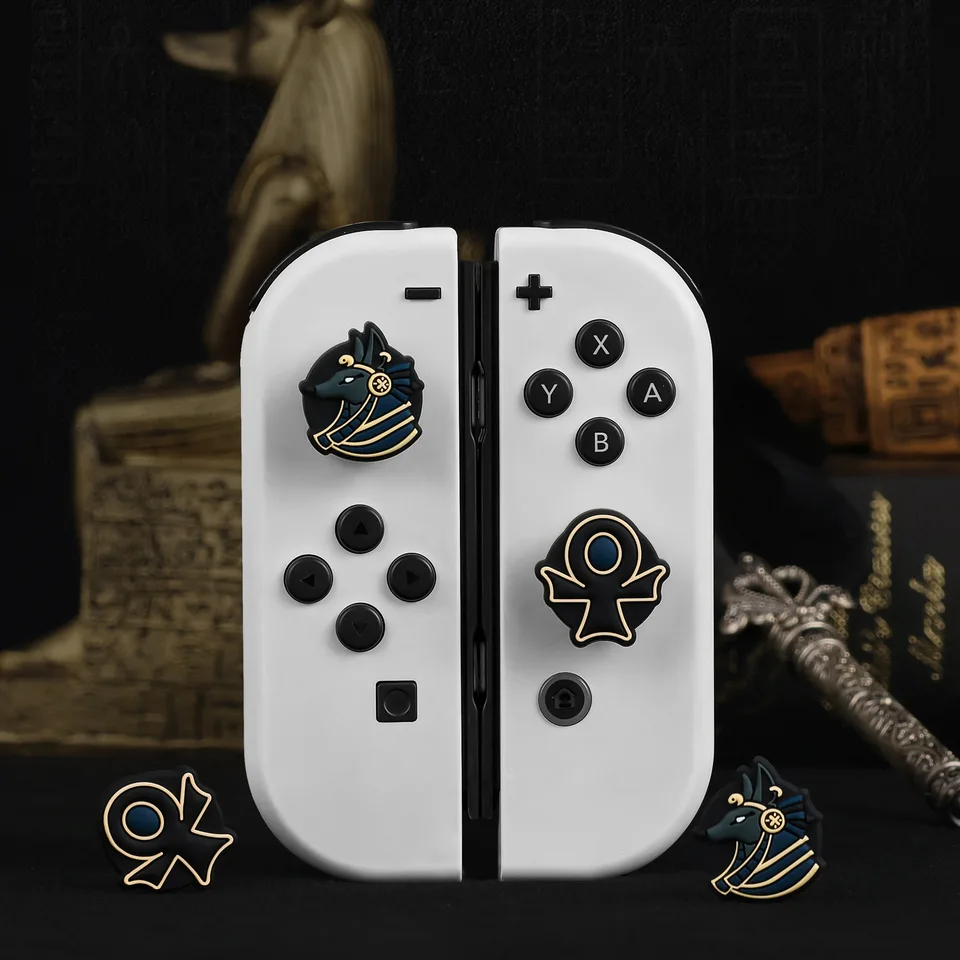 Anubis Silikone Soft Thumb Stick Grip Cap Coverstick Cover pre prepínač NS OLED/Lite Joy-Con Controller