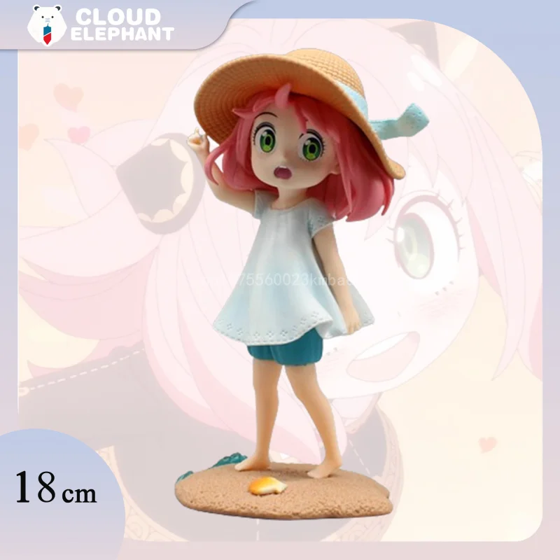 Anya Forger Figure SPY X Rodina anime figurín roztomilé dievča 18cm PVC Action Action Figures modelovej dekorácie Zbierka GK Hračky darček