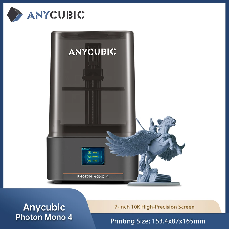 AnyCubic Photon Mono 4 LCD 3D tlačiareň 7 '' 10K s vysokým rozlíšením 3D tlač 2.2l