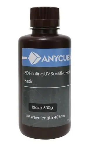 AnyCubic SLA 3D tlačiareň, spotrebný materiál, fotosenzívna UV živica, 500 g modelová živici