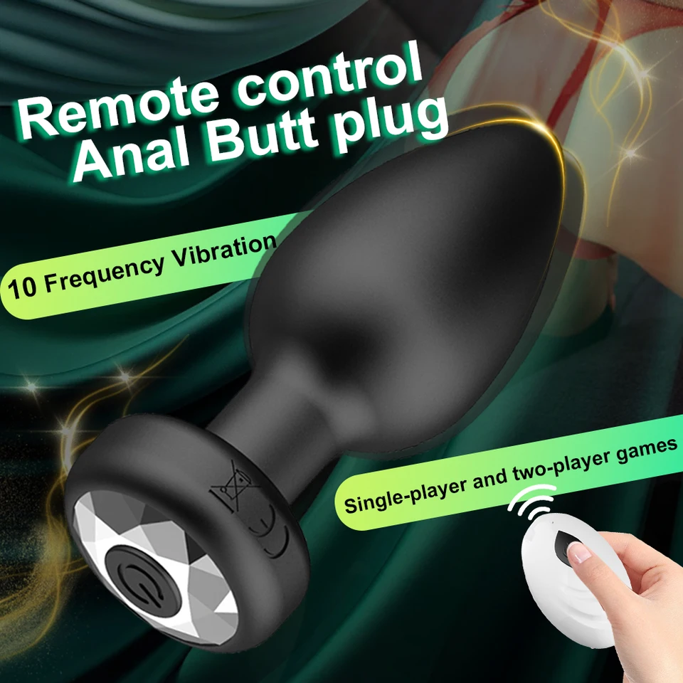 Análny vibrátor Wireless diaľkové ovládanie zadku Pluž