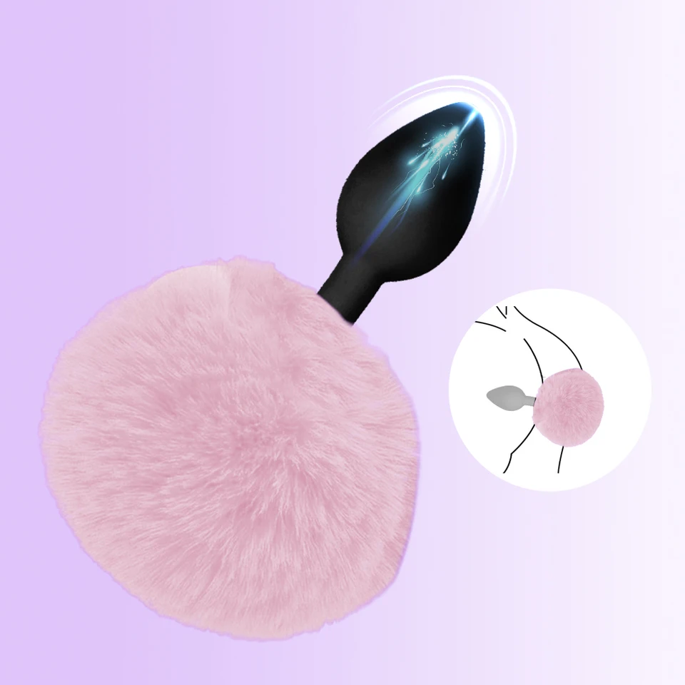 Análny zástrčka králičie chvost rola hra BDSM Silikón prostata Massager zadok plug Silikone Bunny Tail Sex Hračky pre ženy gay gay