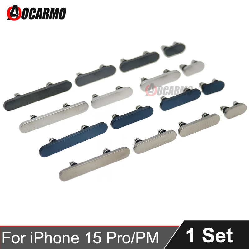 AOCARMO pre Apple iPhone 15 Pro Max 15pro 15pm zapnutie vypnutia tlačidla hlasitosti