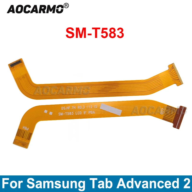 AOCARMO pre kartu Samsung Galaxy Advanced 2 SM-T583 10.1 '' Tablet LCD Screen Conector Conector Flex Cable Opravy Časti