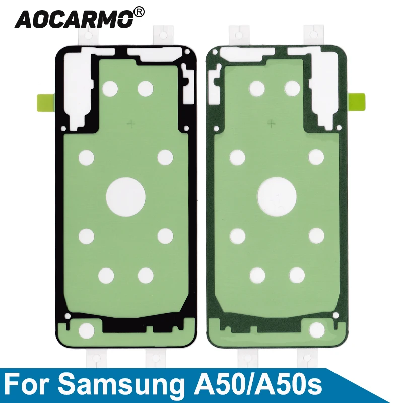 AOCARMO pre Samsung Galaxy A50 A5 A8S A73 A50S Zadný kryt lepidla zadné puzdro Slepka na zadné dvere