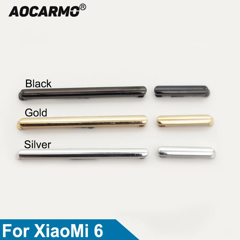 AOCARMO pre Xiaomi 6 MI6 Power/vypnutie tlačidla HOMP/DOWN PLYBOVÝ KABEL S A LEPREVEJE NÁKLADOVÉ ČASŤ
