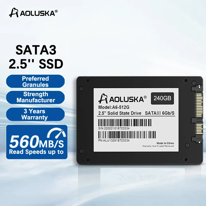 AOLUSKA 2PCS 2,5 SATA 3 SSD 256GB 1TB Desktops Spevný stav Drive 512 GB 128 GB 128 GB 256 GB 512 GB 1 TB SATA3 PC LAPTOP TRING DISK
