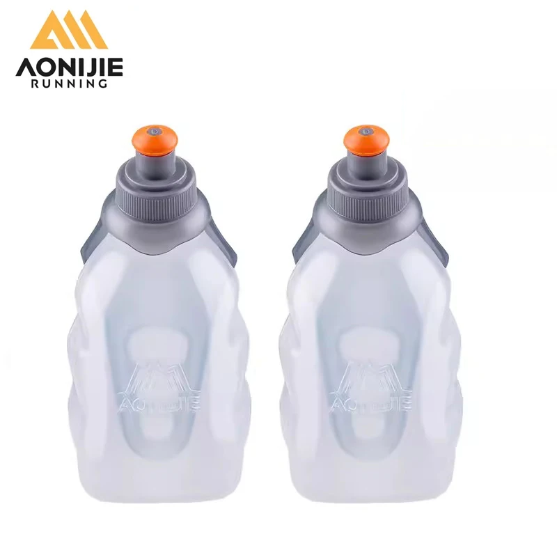 Aonijie 170 ml 250 ml fľaše na fľašu Fľašu Skladovací kontajner BPA Free na prevádzkovanie hydratačného pásu batohu vrecka Vesta kempingu