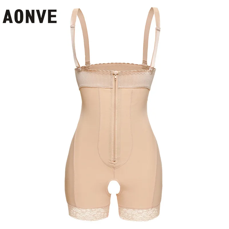 Aonve vysoký pás BodySuit Butt Butt Body Body Shapers 6xl pásové modelovanie tela remienky Otvorené rozkrokové ženské nápravné prádlo 6xl