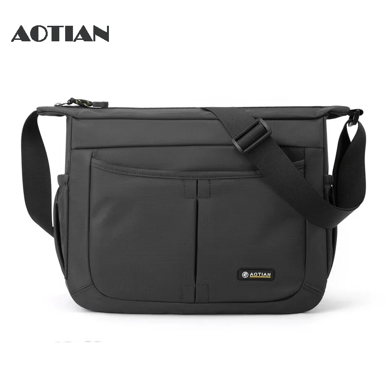 Aotian Brand Nylon Pánske ramená Crossbody Bag Man Sports Messenger Bag Travel firmy Muž Veľká kapacita kabelka unisex