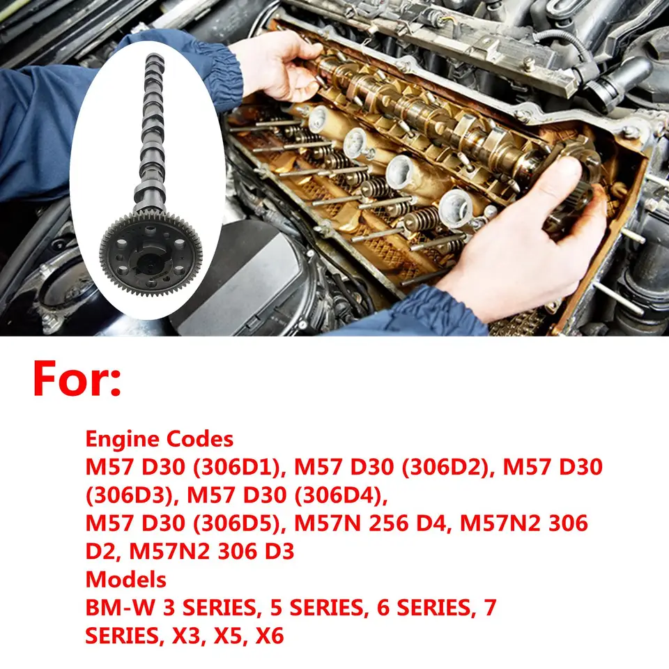 AP03 Výfukový hriadeľ pre BMW 3 5 6 7 SEREIS X3 X5 X6 E90-E93 E46 E60 M57 11317791580