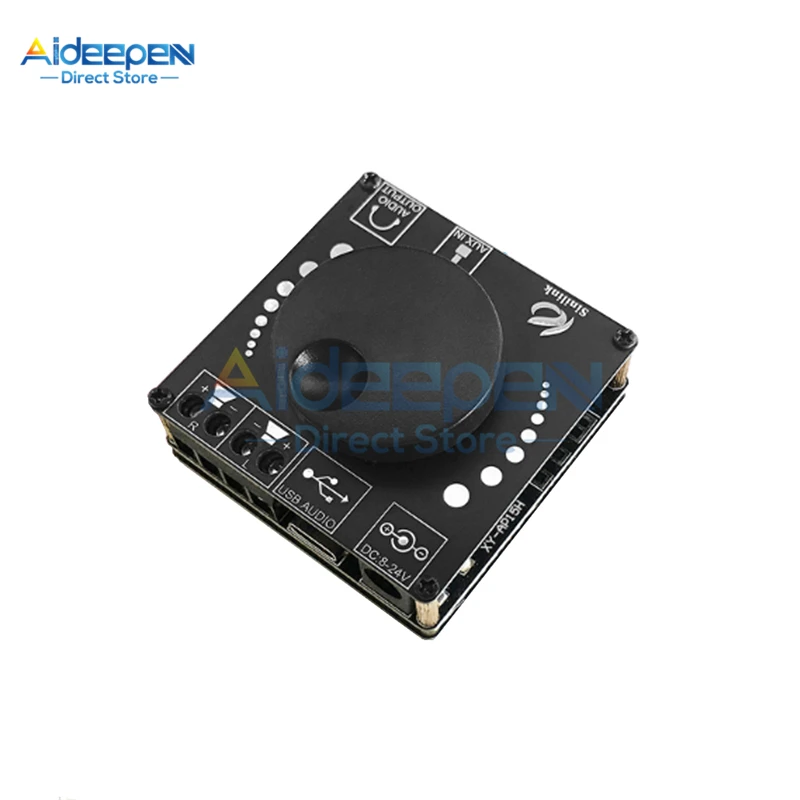 AP15H Bluetooth 5.0 20WX2 Power Digital Amplifier Stereo Board Ampl AmplificAdor Home Theatre 12V 24V 3,5 mm AUX USB Control Control
