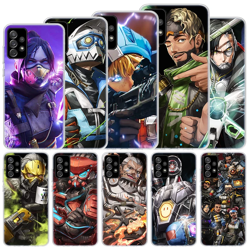 Apex Legends Soft Case pre Samsung Galaxy A15 A14 A13 A12 A55 A54 A53 A52 TELEFÓN A35 A32 A33 A25 A23 A22 A05S A04S GALAXY A