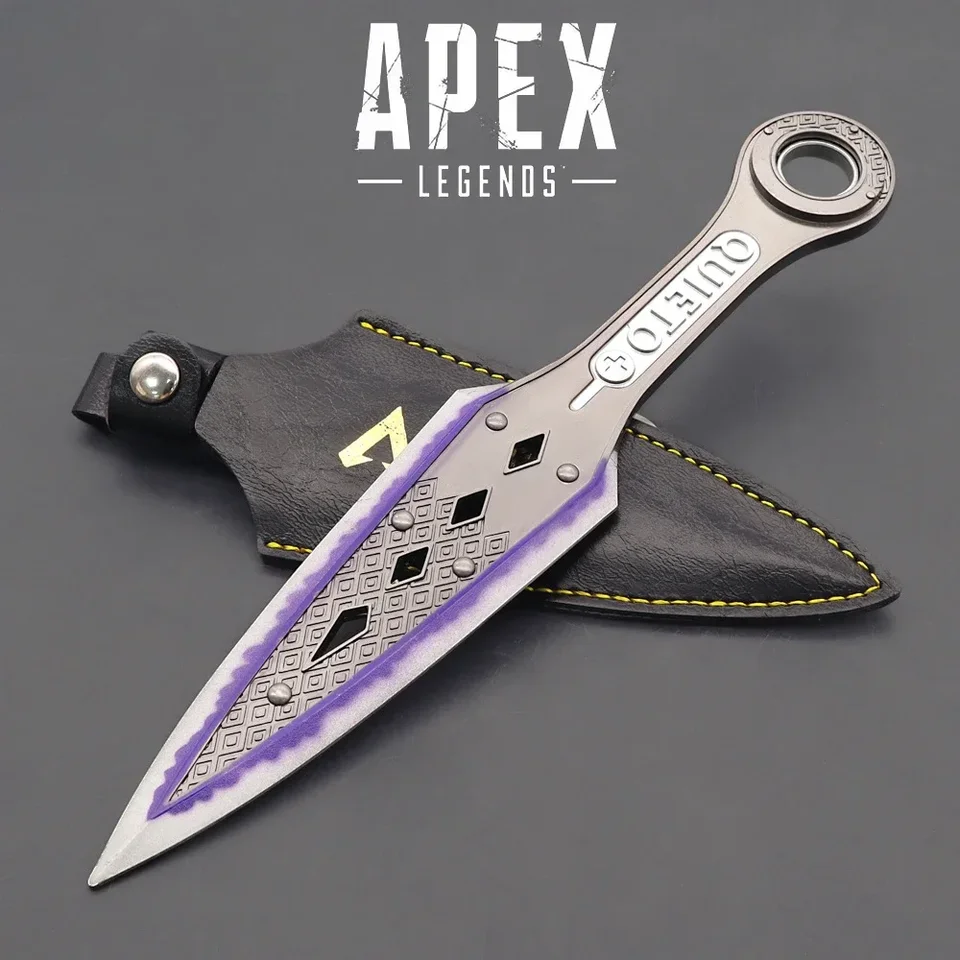 Apex Legends Wraith dedičstvo Kunai plus turnningový kovový model Periférna samuraj katana meče zberné zbrane hračky nôž