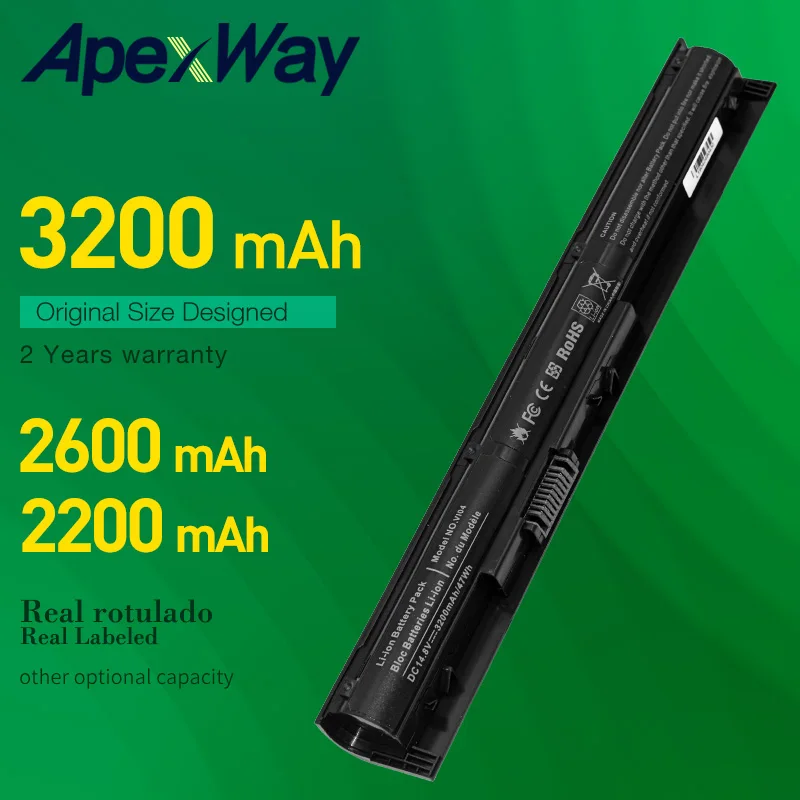 Apexway 14.8V 4Cells VI04 VIO4 VEW laptop batéria pre HP Probook 440/450 G2 Series 756745-001 756744-001 756478-421 756743-001
