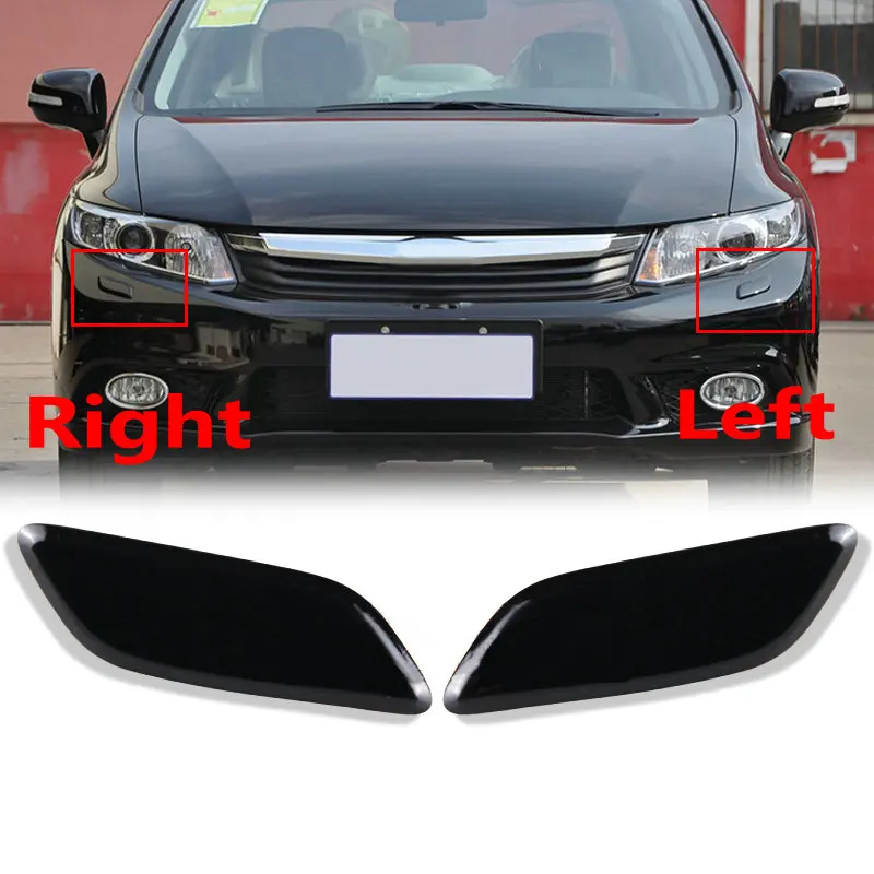 Aplikujte na Honda 9. generáciu Civic 2012-2015 svetlometový striekajúci striekajúcu trysku Sathlim Grab Grab Chrinkler Cover Cover Bumper Cover Decorta