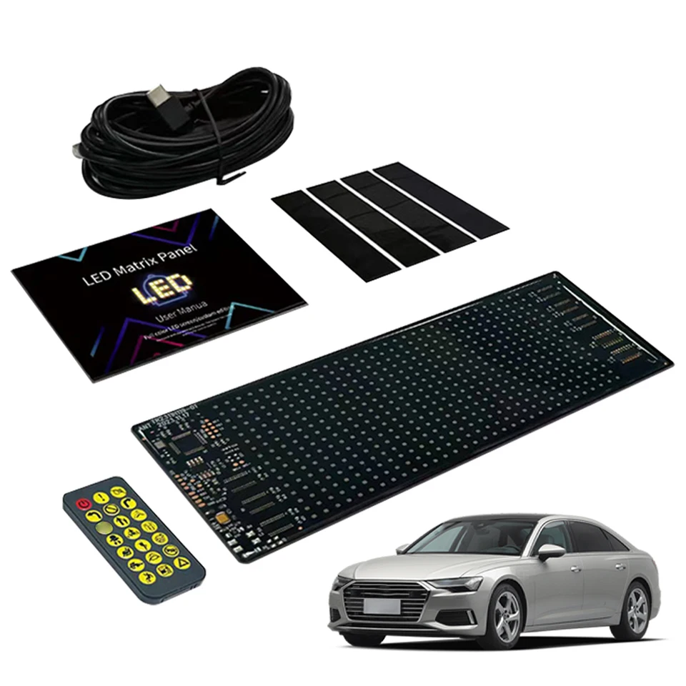 Aplikácia Flexibilná panel matice LED Super Bright Custom Text Pattern Animation Logo Logo Bluetooth kompatibilné