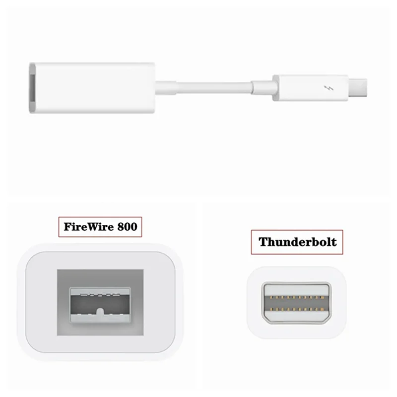 Apple Thunderbolt do Firewire 800 Adapter Thunderbolt na Fire 1394b, vhodný pre počítače Mac vybavených s portmi Thunderbolt