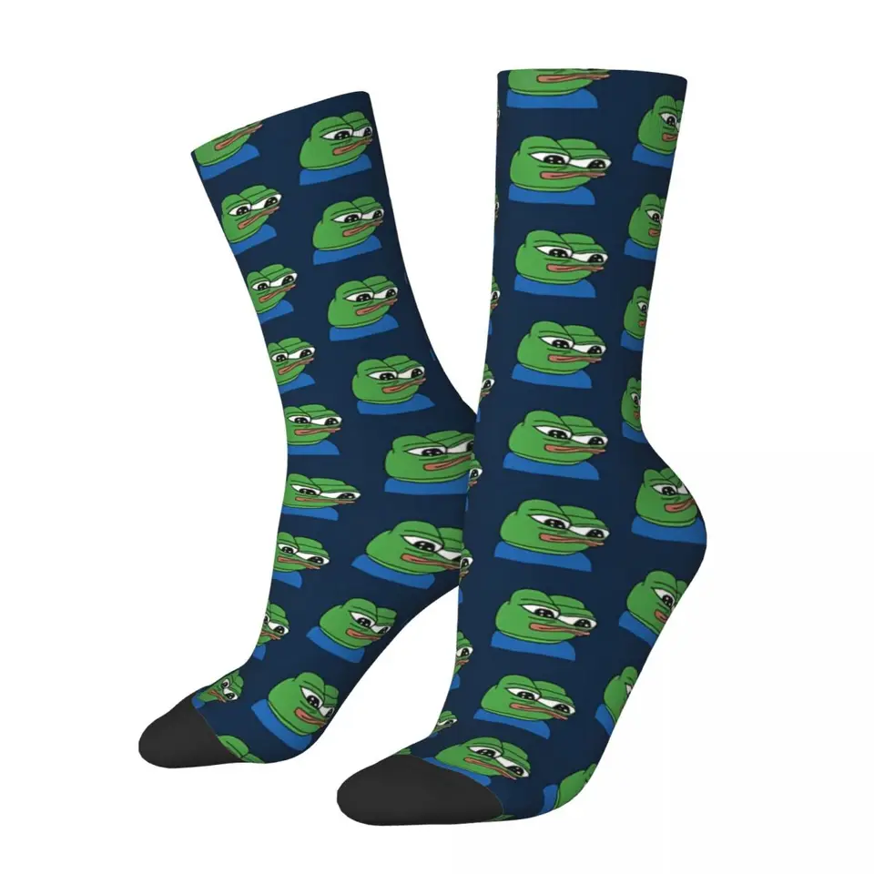 APU Apustaja, pomocná stena smutná žaba unisex zimné ponožky hip hop šťastné ponožky Street štýl Crazy Sock