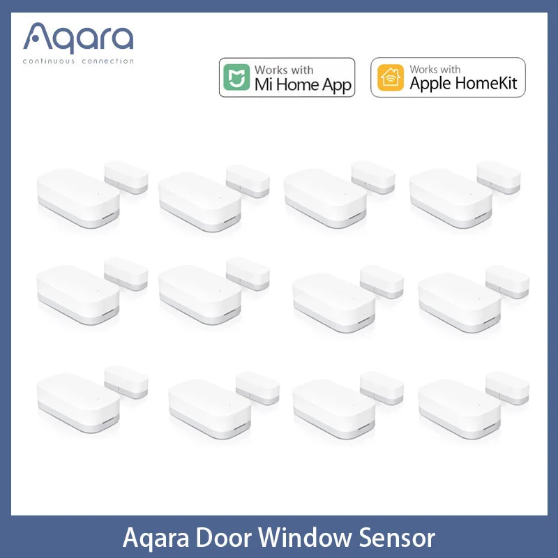 Aqara inteligentné okno Sensor Zigbee Zigbee Wireless Mini Connection Smart Dvere Sensors Pracuje s domácou aplikáciou MI pre HomeKit