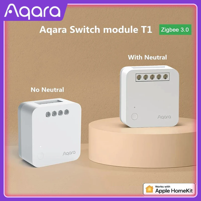 Aqara Single Chiannel Relé Controller T1 Switch Modul ZigBee 3.0 s / bez neutrálnych inteligentných domácich časovačov diaľkového ovládania HomeKit