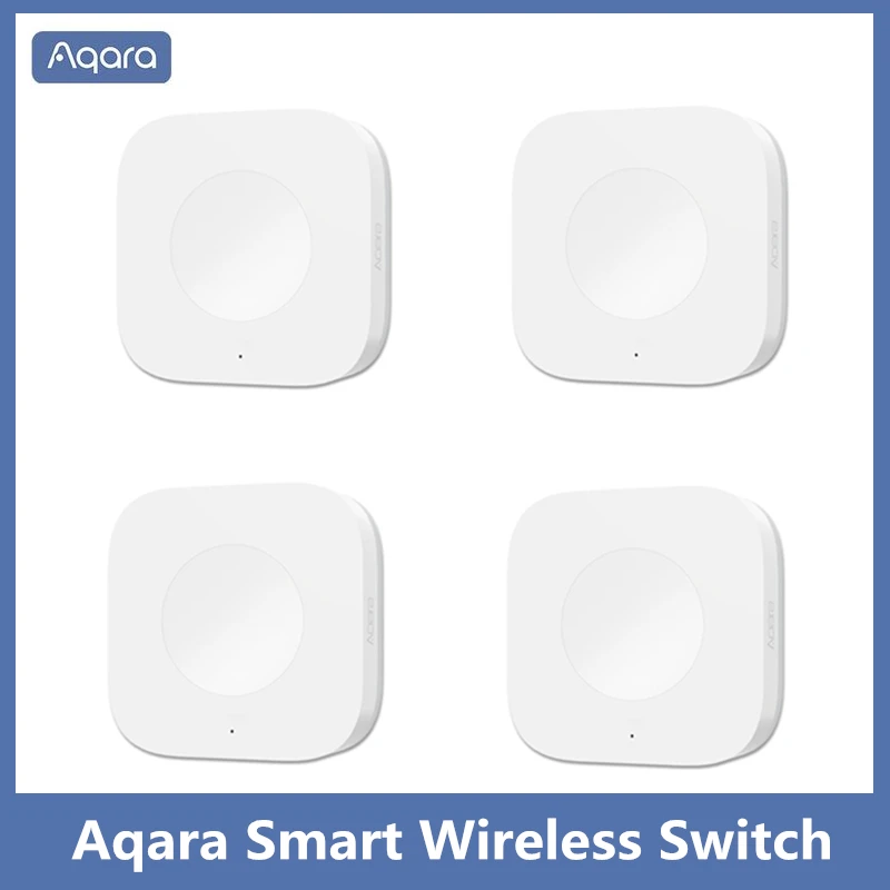 Aqara Smart Wireless Switch Key Vstavaný gyro multifunkčný inteligentný inteligentný diaľkový ovládač WiFi pre Xiaomi Smart Mi Home Home