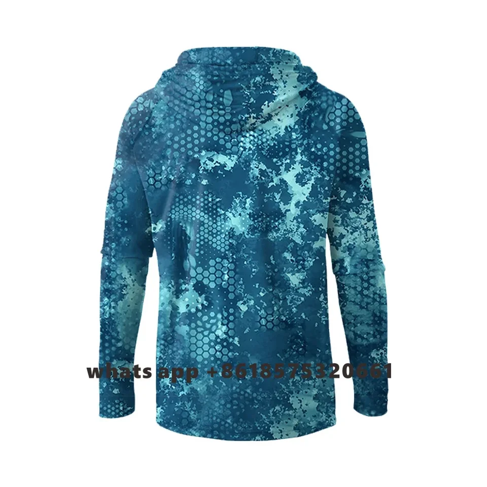 Aquaflage 2022 pánske dlhé kaly rybárske mikiny vonkajšie upf 50 slnečné ochranu výkonnosť košeľa vlhkosť Wicking Comfort Clothing
