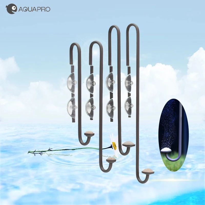 Aquapro BUN CO2 Difuser Aquarium Acquarium CO2 CO2 Externý rozprašovací prostriedok RADOVÁ RASTNÁ RASTLICKÁ PODROBENIA Akvarium valca