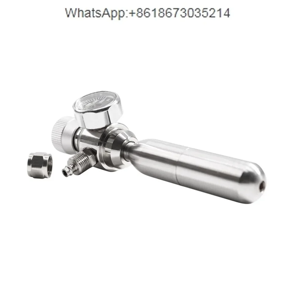 Aquarium CO2 regulátor 2000 psi tlakomer pre 6 mm savicu 3/8-24unf