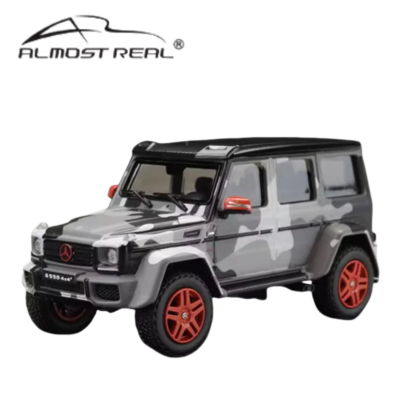 AR Box 1:64 Mercedes G550 4x4 2017 Camouflage Paint Special zliatiny zliatiny Die-Cast Model, zbierka detských darčekových hračiek.